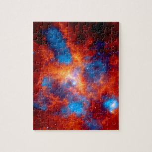 Tarantula Nebula Colorful Infrared Space Foto Legpuzzel