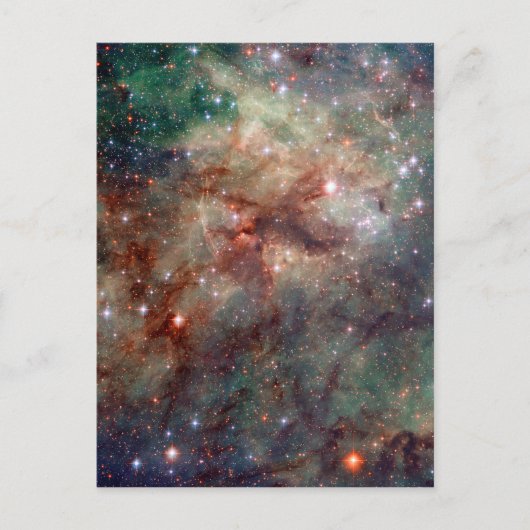 Tarantula Nebula Hubble Space Briefkaart (Voorkant)