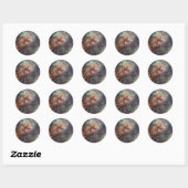 Tarantula Nebula Hubble Space Ronde Sticker (Vel)