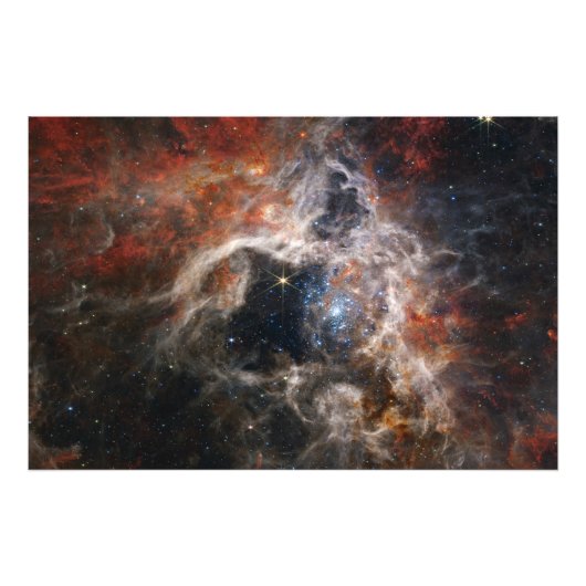 Tarantula Nebula James Webb telescope nasa sterren Foto Afdruk (Voorkant)