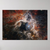 Tarantula Nebula James Webb telescope nasa sterren Poster (Voorkant)