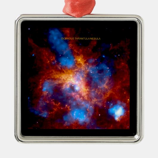 Tarantula Nebula Metalen Ornament (Voorkant)