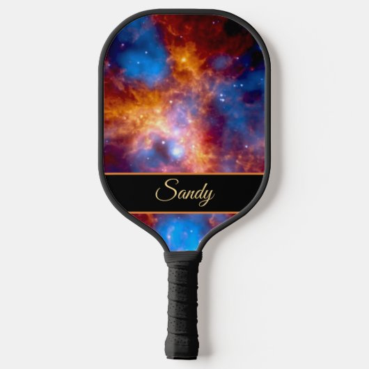 Tarantula Nebula NGC 20 Jouw naam Pickleball Paddle (Achterkant)