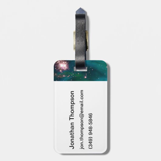 Tarantula Nebula Star Cluster Galaxy Afbeelding Bagagelabel (Achterkant verticaal)