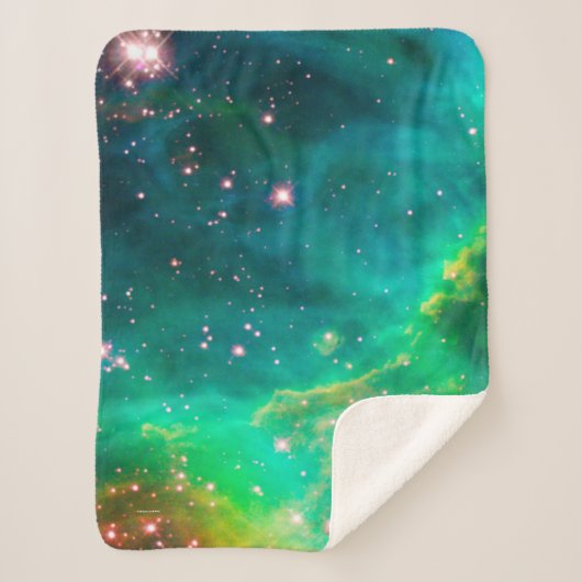 Tarantula Nebula Star Cluster Galaxy Afbeelding Sherpa Deken (Voorkant)