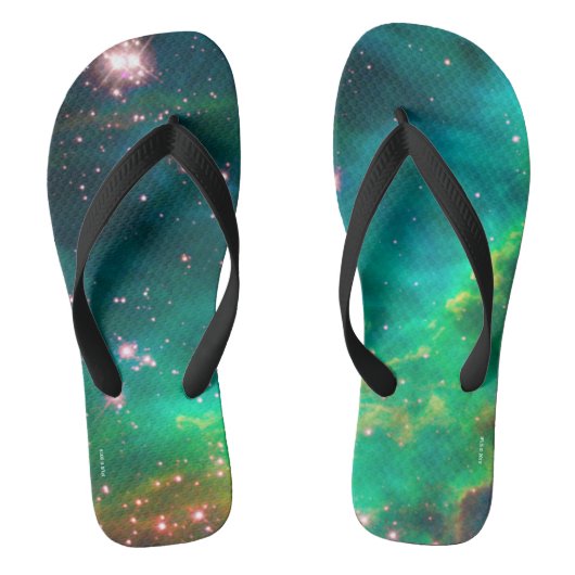 Tarantula Nebula Star Cluster Galaxy Afbeelding Teenslippers (Voetbed)