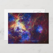 Tarantula Nebula Star Forming Gas Cloud Sculpture Briefkaart (Voorkant / Achterkant)