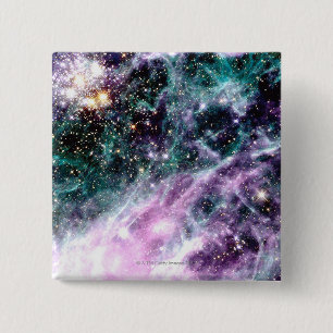 Tarantula Nebula Vierkante Button 5,1 Cm