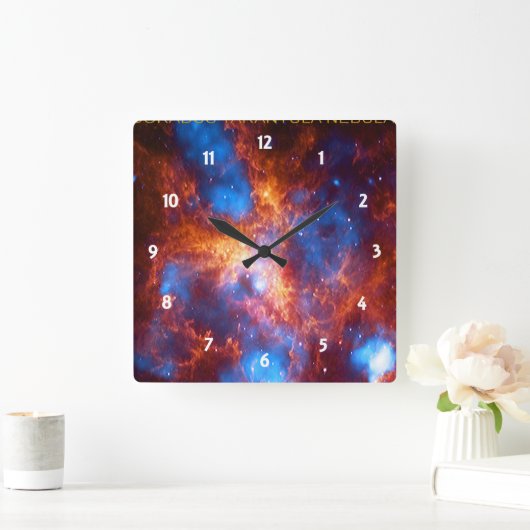 Tarantula Nebula Vierkante Klok (Huis)