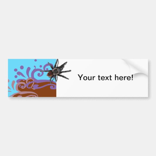 Tarantula op aanpasbare autobumperstickers bumpersticker (Voorkant)