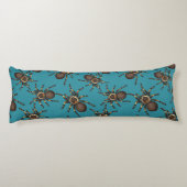 Tarantula op blauw lichaamskussen (Achterkant)