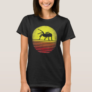 Tarantula Retro Zonsondergang Tarantula Liefhebber T-shirt