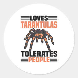 Tarantula Spider   Dieren Tarantulas Spiders Gifts Ronde Sticker
