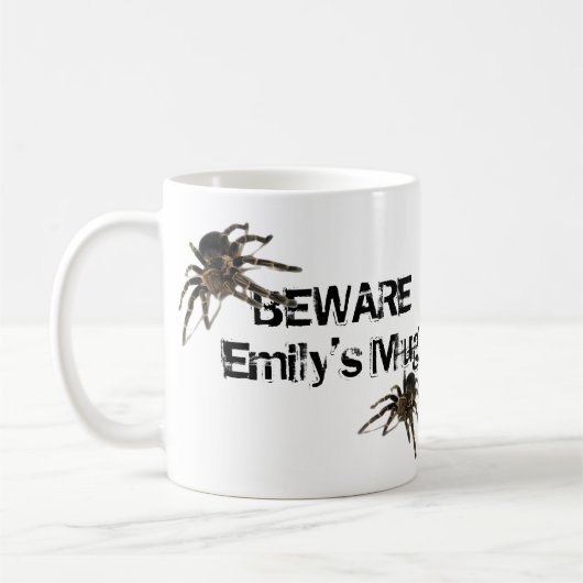 Tarantula Spider Personalized Mug Koffiemok (Links)