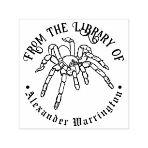 Tarantula Spin #2 Goth Bibliotheek Boek Naam Zelfinktende Stempel
