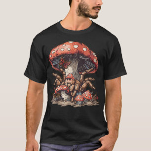 Tarantula Spin Cottagecore Esthetiek Paddenstoelen T-shirt