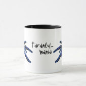 Tarantula, tarantul-mania, grote blauwe spin mok (Midden)