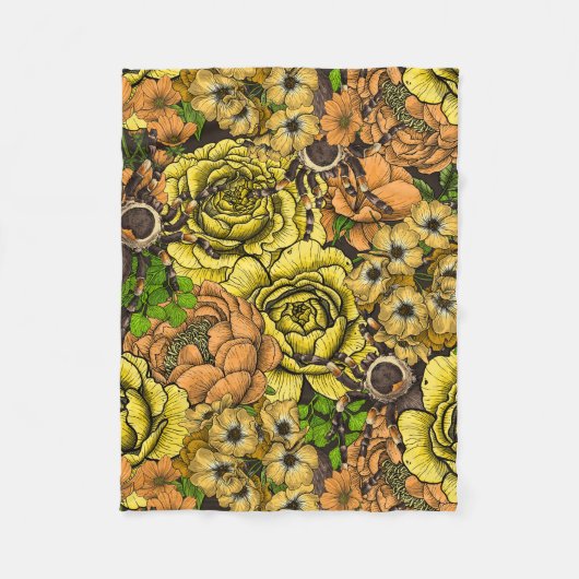 Tarantula tuin 1 fleece deken (Voorkant)