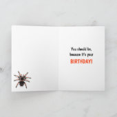 Tarantula Verjaardag Kaart (Binnen)