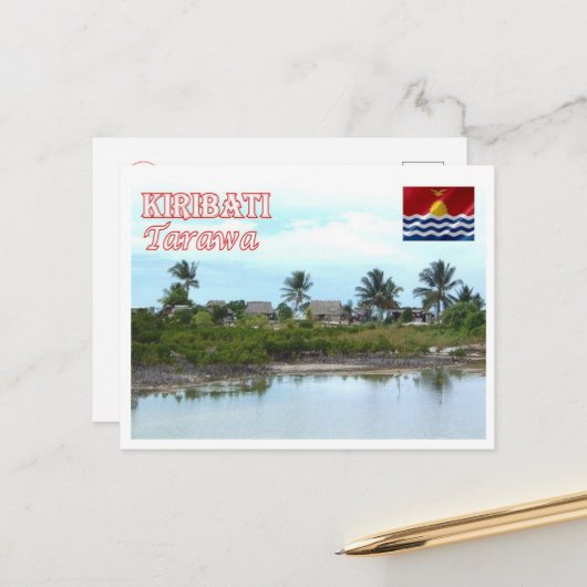 Tarawa - Kiribati - Panorama - Briefkaart (Voorkant / Achterkant in situ)