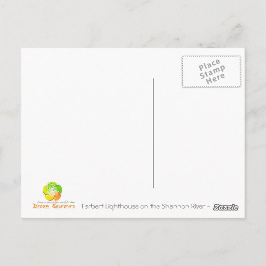 Tarbert Lighthouse Briefkaart (Achterkant)