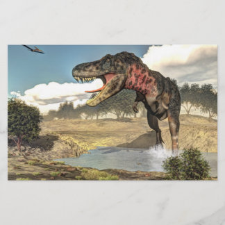 Tarbosaurus dinosaur - 3D rendering Briefpapier