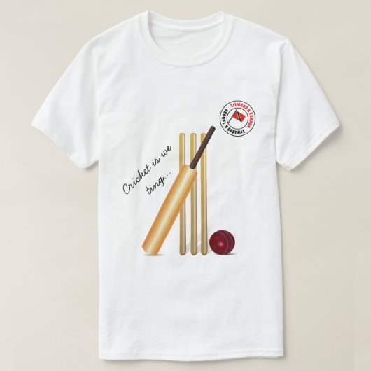 Tarcricket van brood en brood, trinidad en Tobago T-shirt (Design voorkant)