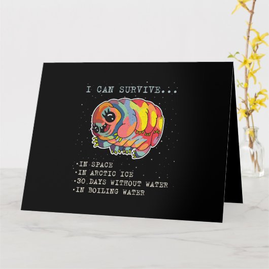 Tardigrade Bioloog Microbioloog High S Kaart (Gele Bloem)