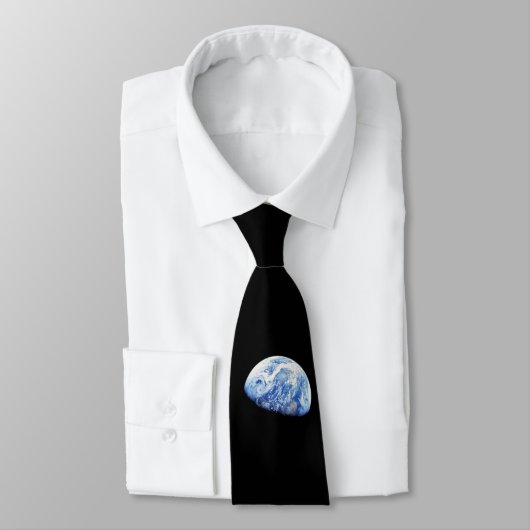 Tardigrades on Moon Funny NASA Apollo 8 Earthrise Stropdas (Gebonden)
