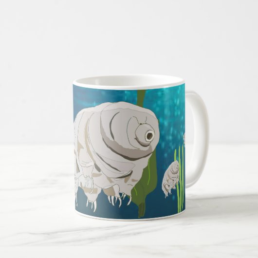 Tardigrades onder water koffiemok (Voorkant rechts)