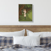 Taren de Archer Warrior Elf Girl Canvas Afdruk (Insitu (Slaapkamer))