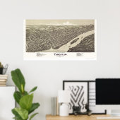 Tarentum, PA Panoramic Map - 1901 Poster (Thuiskantoor)