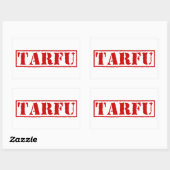 TARFU RECHTHOEKIGE STICKER (Vel)