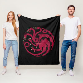 Targaryen Sigil - Brand en bloed Fleece Deken