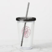Targaryen Sigil - Fire & Blood Acryl Drinkbeker (Achterkant)