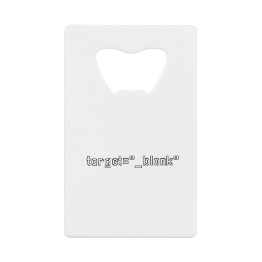 target="_blank" Programmer Kredietkaart Flessenopener (Voorkant)
