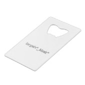 target="_blank" Programmer Kredietkaart Flessenopener (Voorkant Gekanteld)