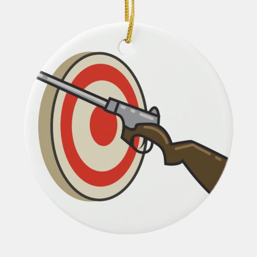 Target Shoot Keramisch Ornament (Voorkant)