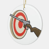 Target Shoot Keramisch Ornament (Links)