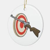 Target Shoot Keramisch Ornament (Links)