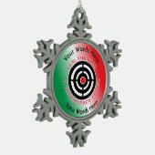 Target VVV Shield Tin Sneeuwvlok Ornament (Links)