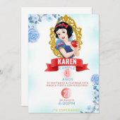 Targeta digital de blanca nieves  kaart (Voorkant / Achterkant)