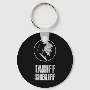 Tarief Sheriff Grappige President Trump Politieke Sleutelhanger