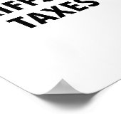Tariefheffing is belasting poster (Hoek)