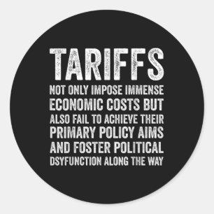 Tarieven Grappig Tariefeconomie Politiek Ronde Sticker