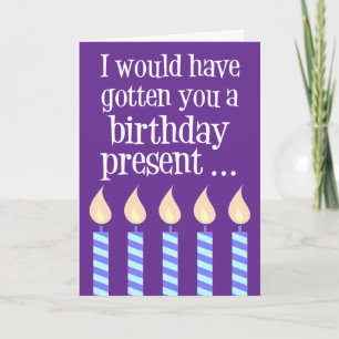 Tarieven Grappig Verjaardag Cadeau Kaart
