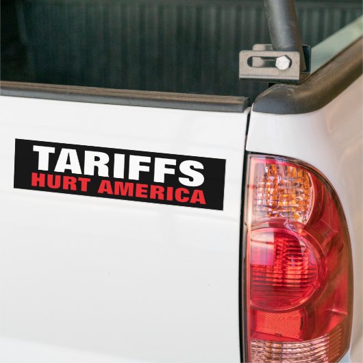 Tarieven Hurt America auto bumper sticker (Op Truck)