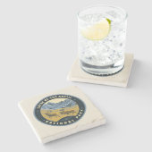 Tarieven van het nationale Arctisch park Stenen Onderzetter (Zijkant)