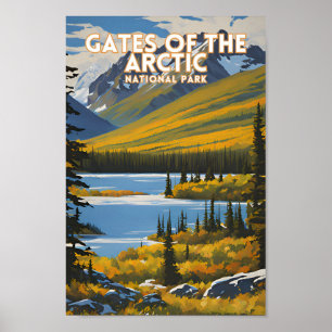 Tarieven van het nationale park Alaska in het noor Poster