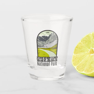 Tarieven van het nationale park Alaska Vintage Arc Shot Glas
